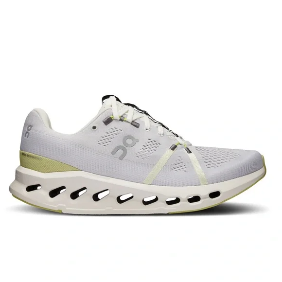 ON Running Brand Cloud Cloudsurfer White/Yellow Women's Running Shoes Size 10 - Picture 1 of 7